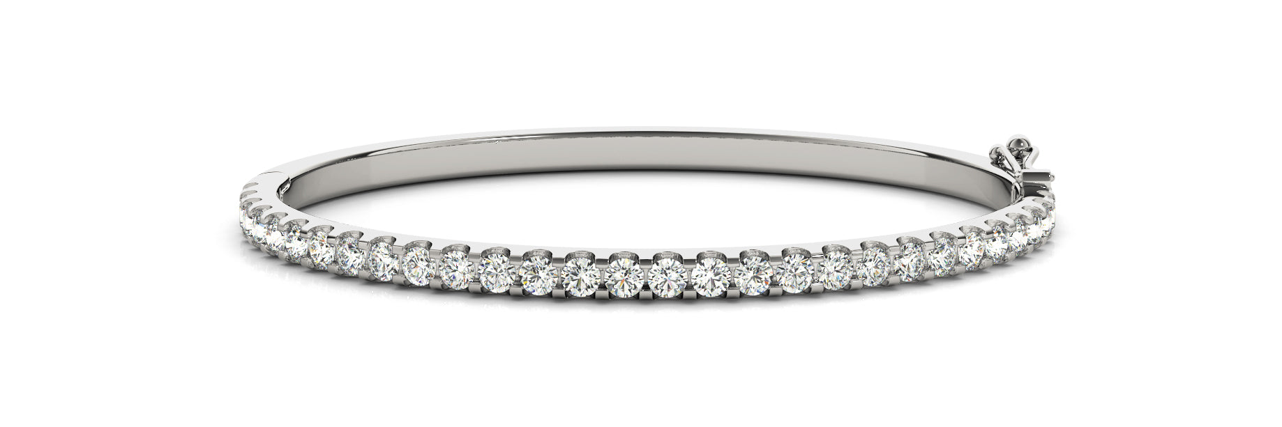 Multi-Diamond Traditional Gold Bangle