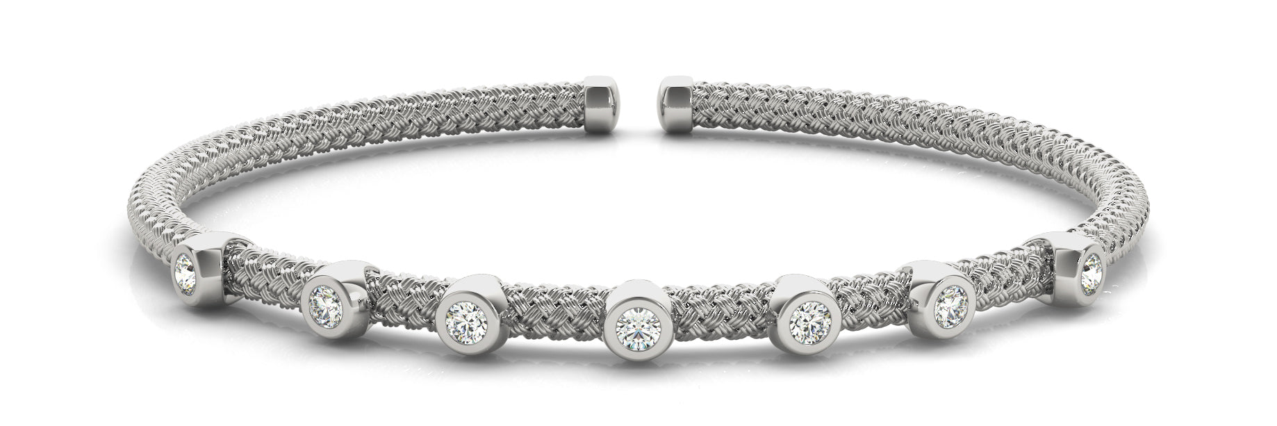 Diamond Italian Gold Bangle