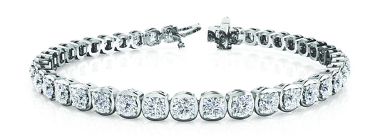 Diamond 14K Gold 4-Prong Tennis Bracelet