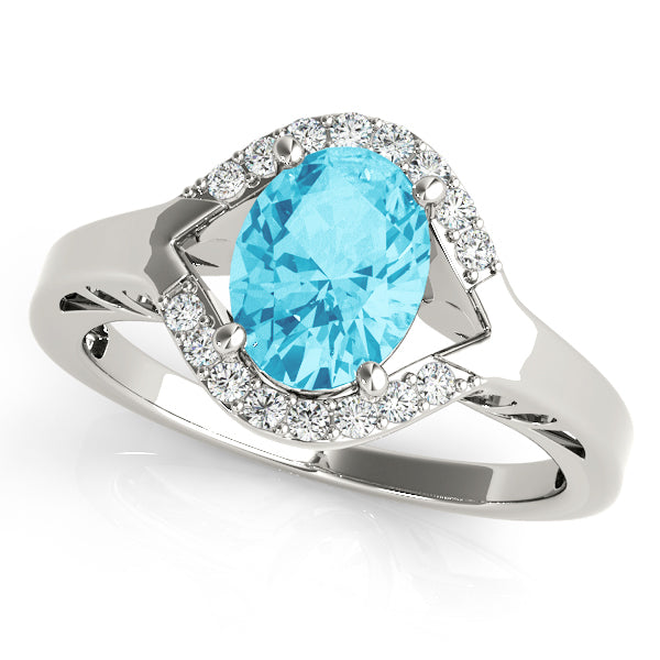 Multi-Diamond Oval Fashion Ring