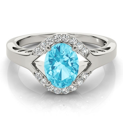 Multi-Diamond Oval Fashion Ring