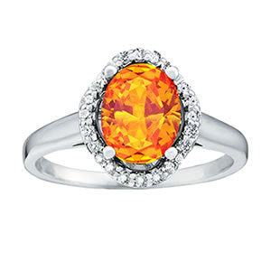 Multi-Diamond Oval Accent Ring