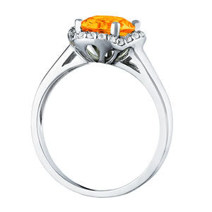Multi-Diamond Oval Accent Ring