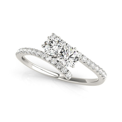 Multi-Diamond Two Stone Statement Ring