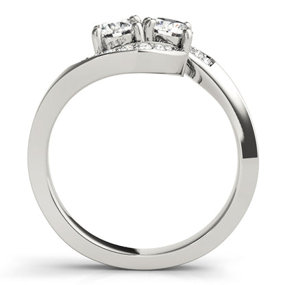 Round Diamond Two Stone Ring