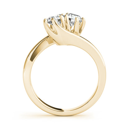 14K Yellow Gold 2.50 CT Two-Stone Diamond Ring