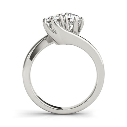 2 Carat Round Diamond Two Stone Ring