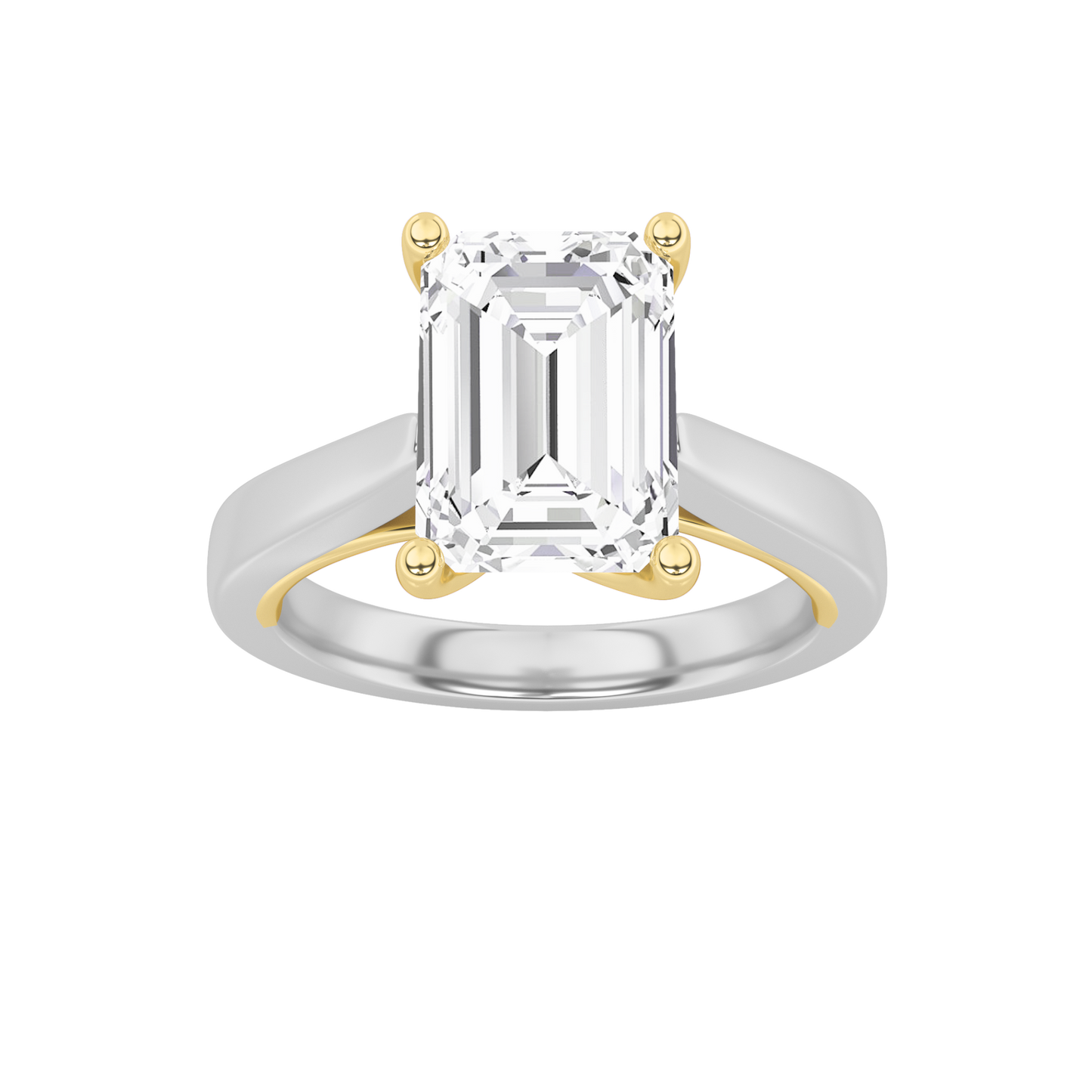 14K WY 2ct Lab Diamond Solitaire Engagement Ring