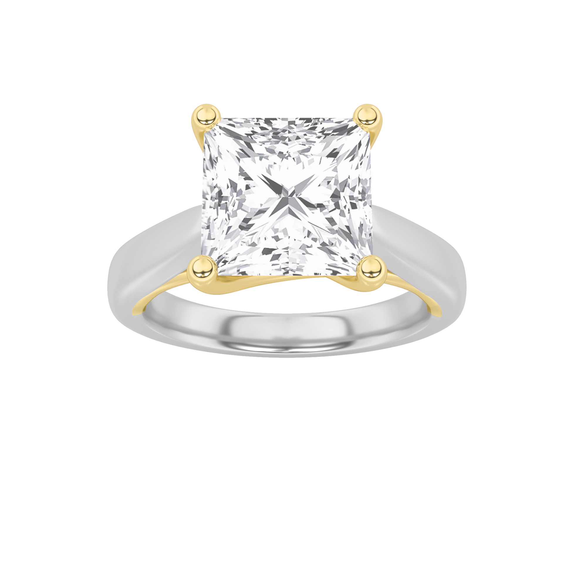 14K WY 1.1ct Lab Diamond Solitaire Ring