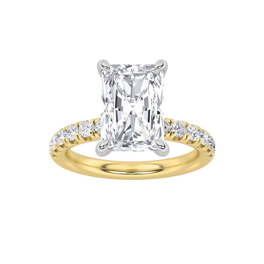 14K White Gold 2ct Lab Diamond Solitaire Ring