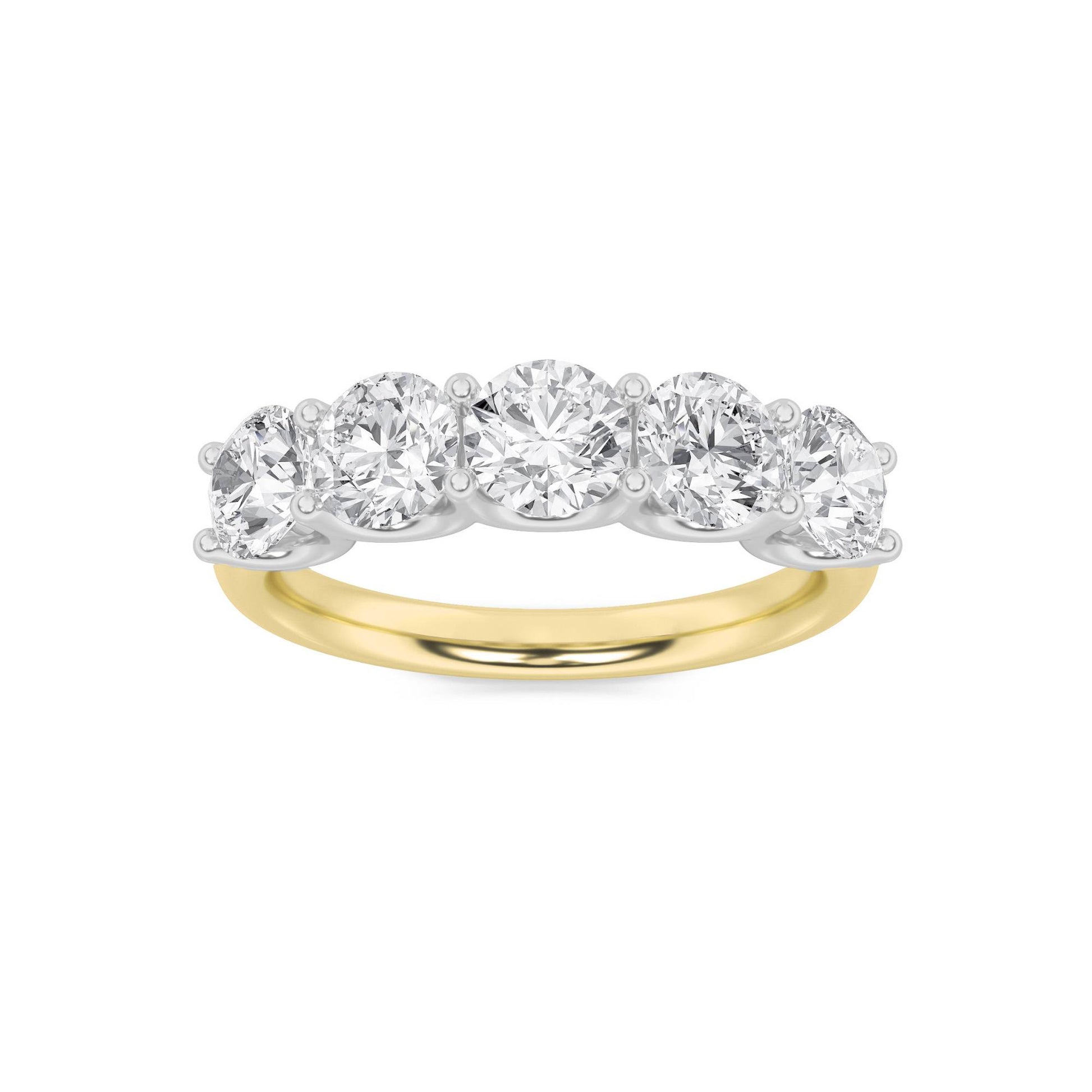 14K White Gold Lab Diamond Anniversary Ring 2ctw G+VS+