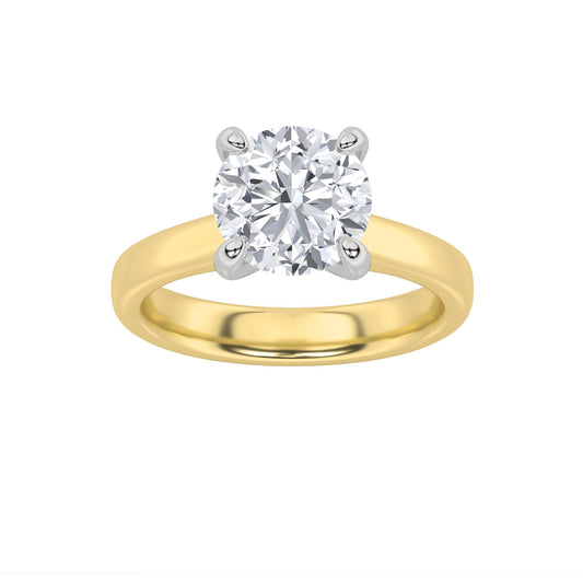 14K White Gold 0.78ct Lab Diamond Solitaire Ring