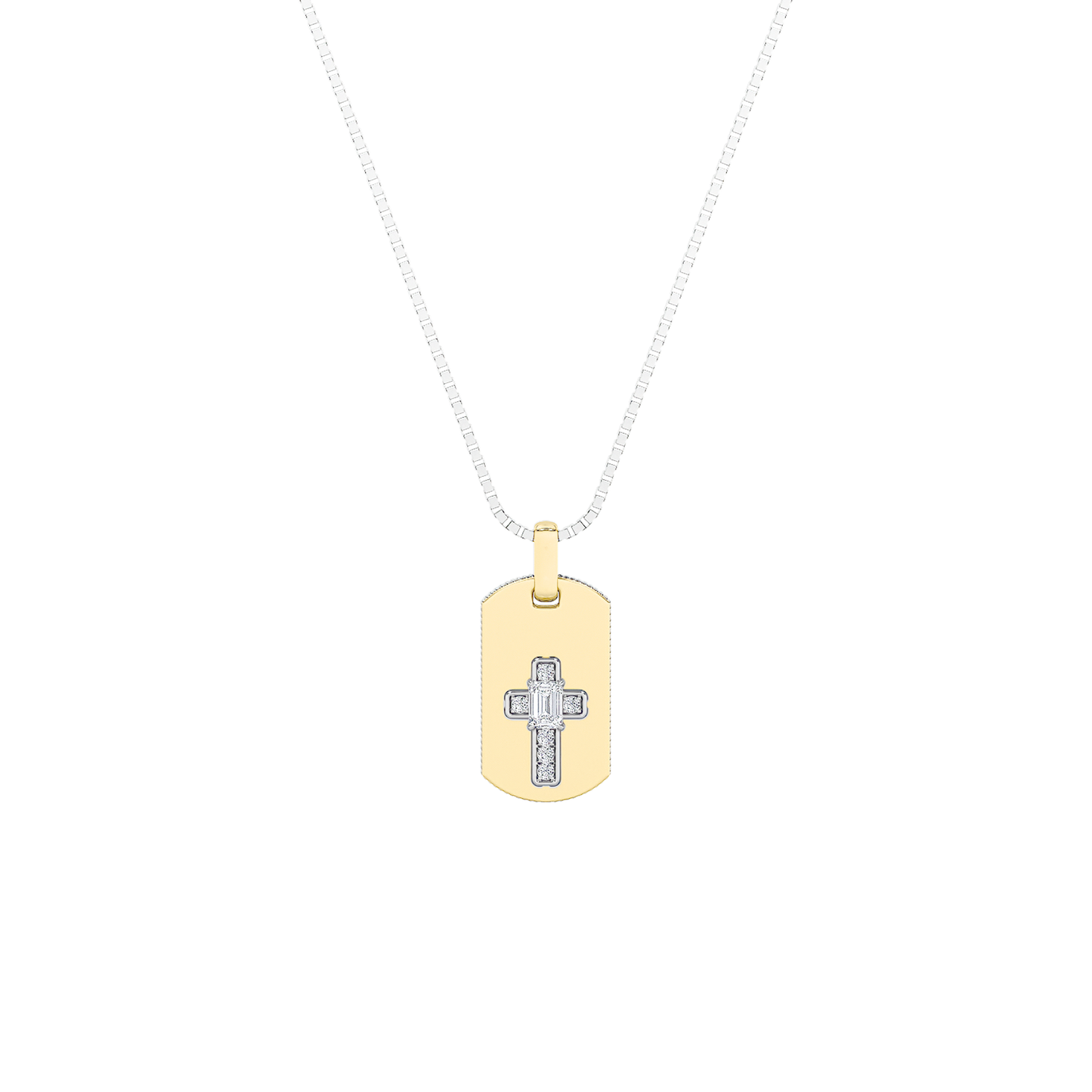 14K WY 1CT Lab Diamond Religious Pendant