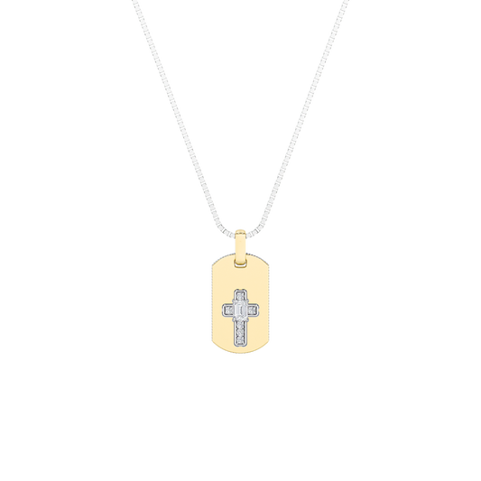 14K WY 1CT Lab Diamond Religious Pendant