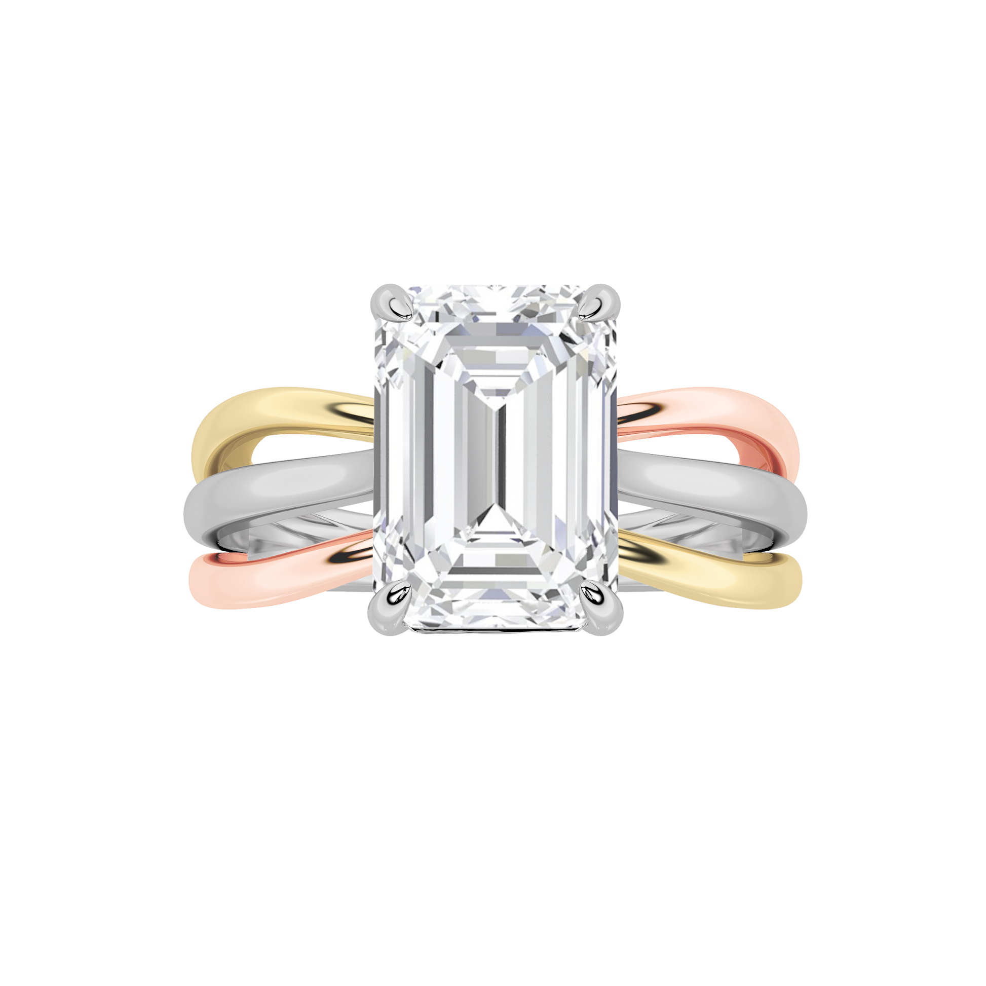 14K Rose Gold 1ct Lab Diamond Solitaire Ring