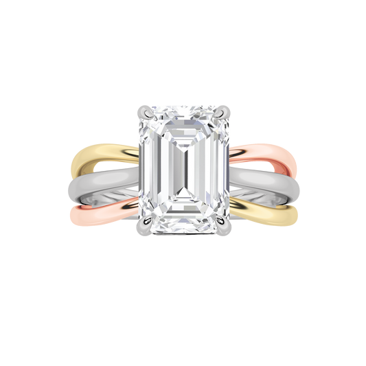 14K Rose Gold 1ct Lab Diamond Solitaire Ring
