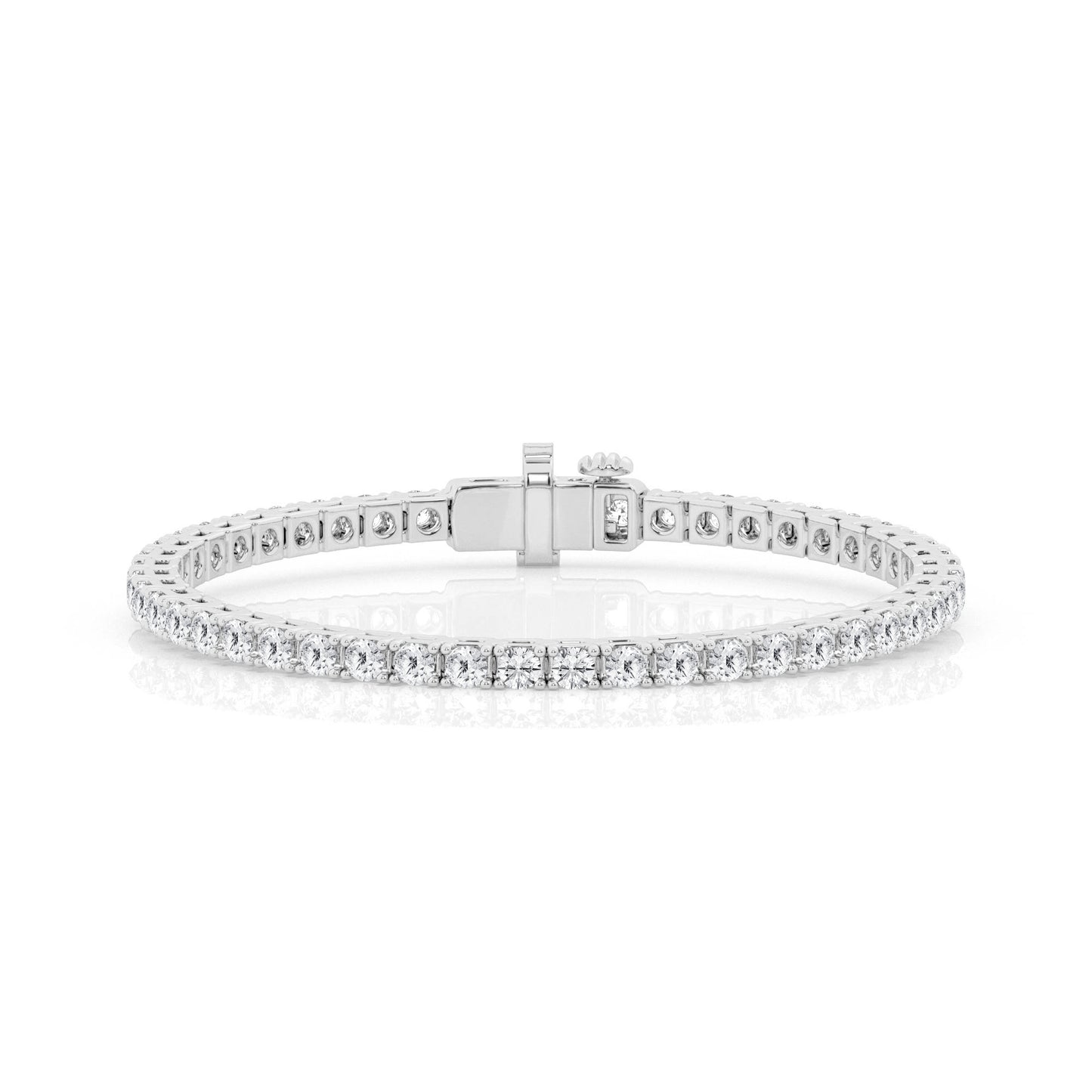 14K White Gold Lab Diamond Tennis Bracelet Brilliance