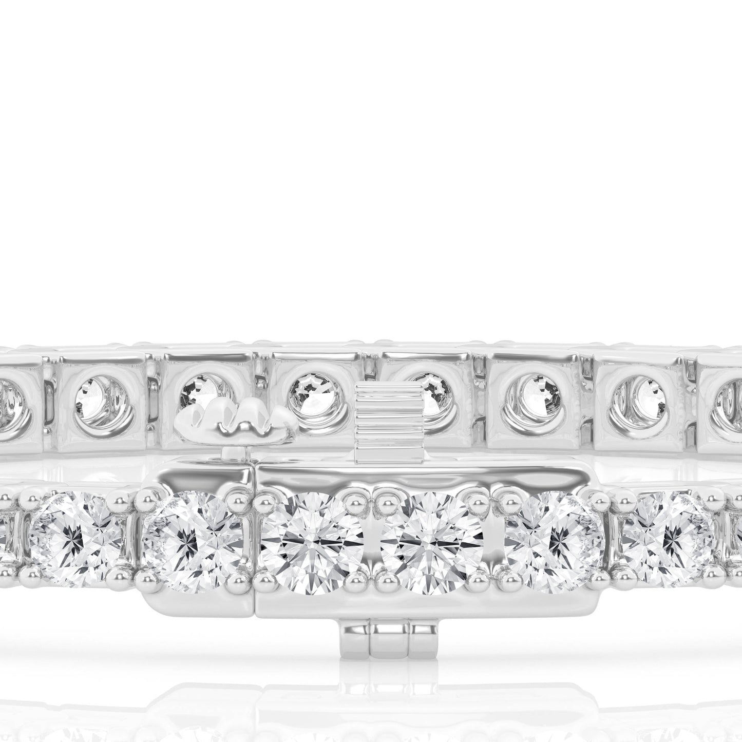 14K White Gold Lab Diamond Tennis Bracelet Brilliance