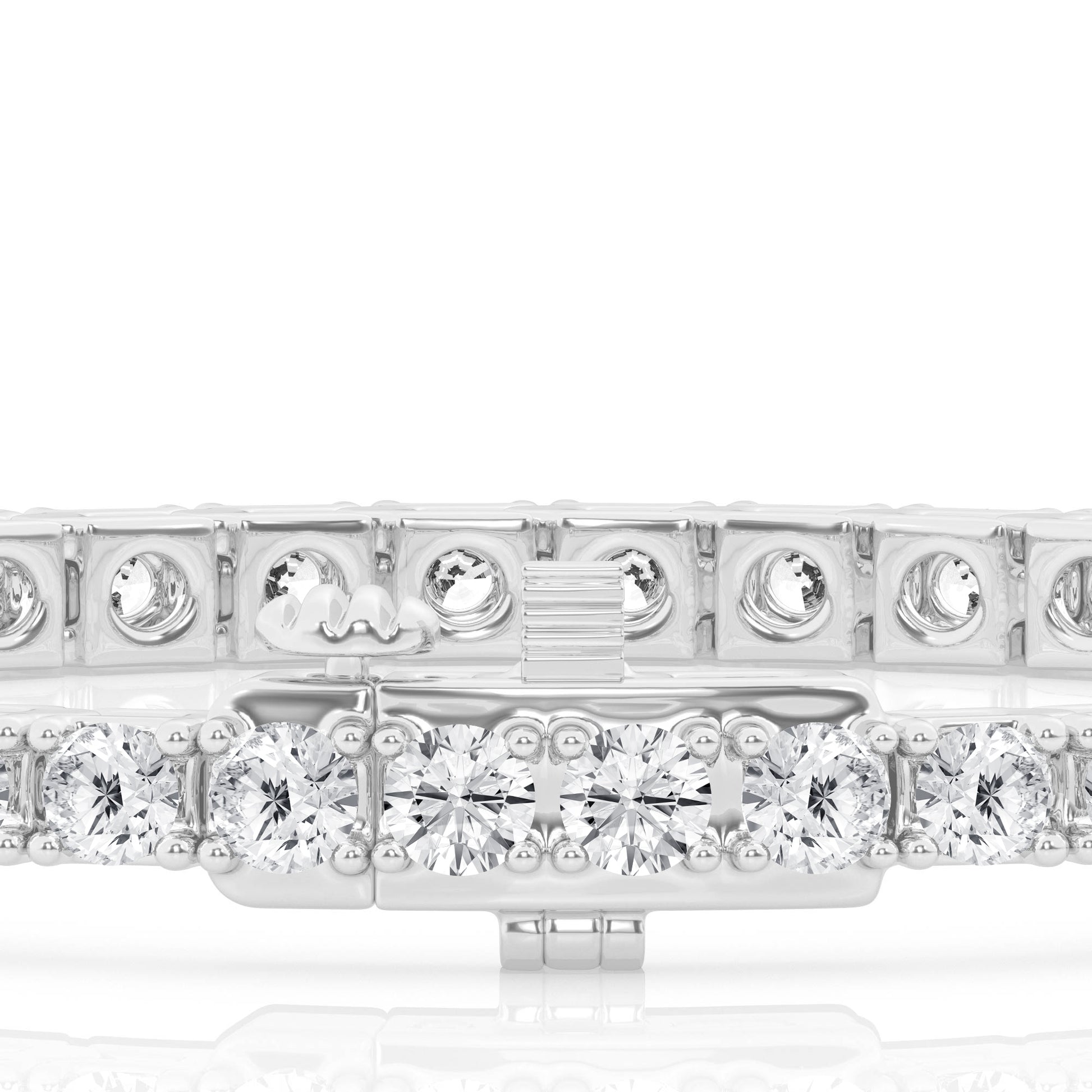 14K White Gold Lab Diamond Tennis Bracelet Brilliance