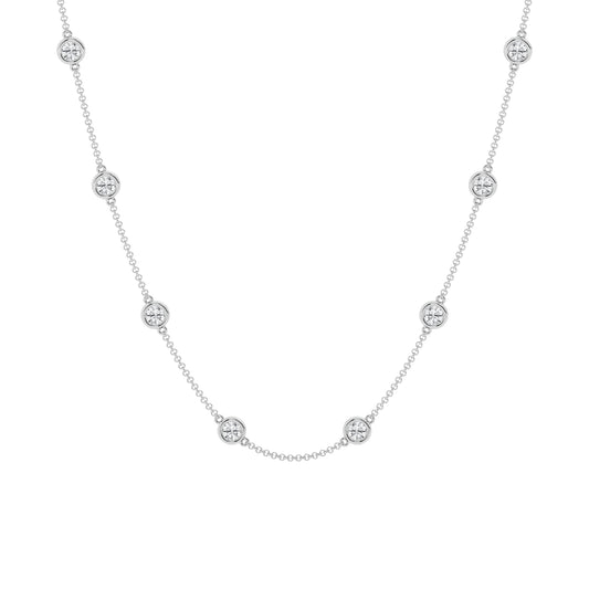 14K Yellow Gold Lab Diamond By The Yard Necklace