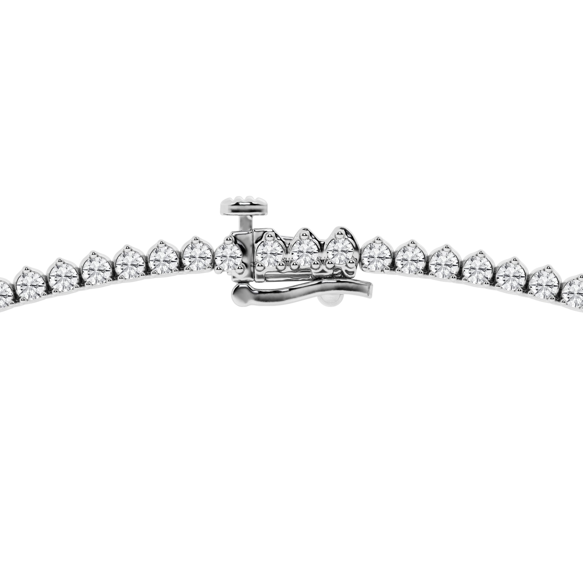 14K White Gold Lab Diamond Rivera Pendant Necklace