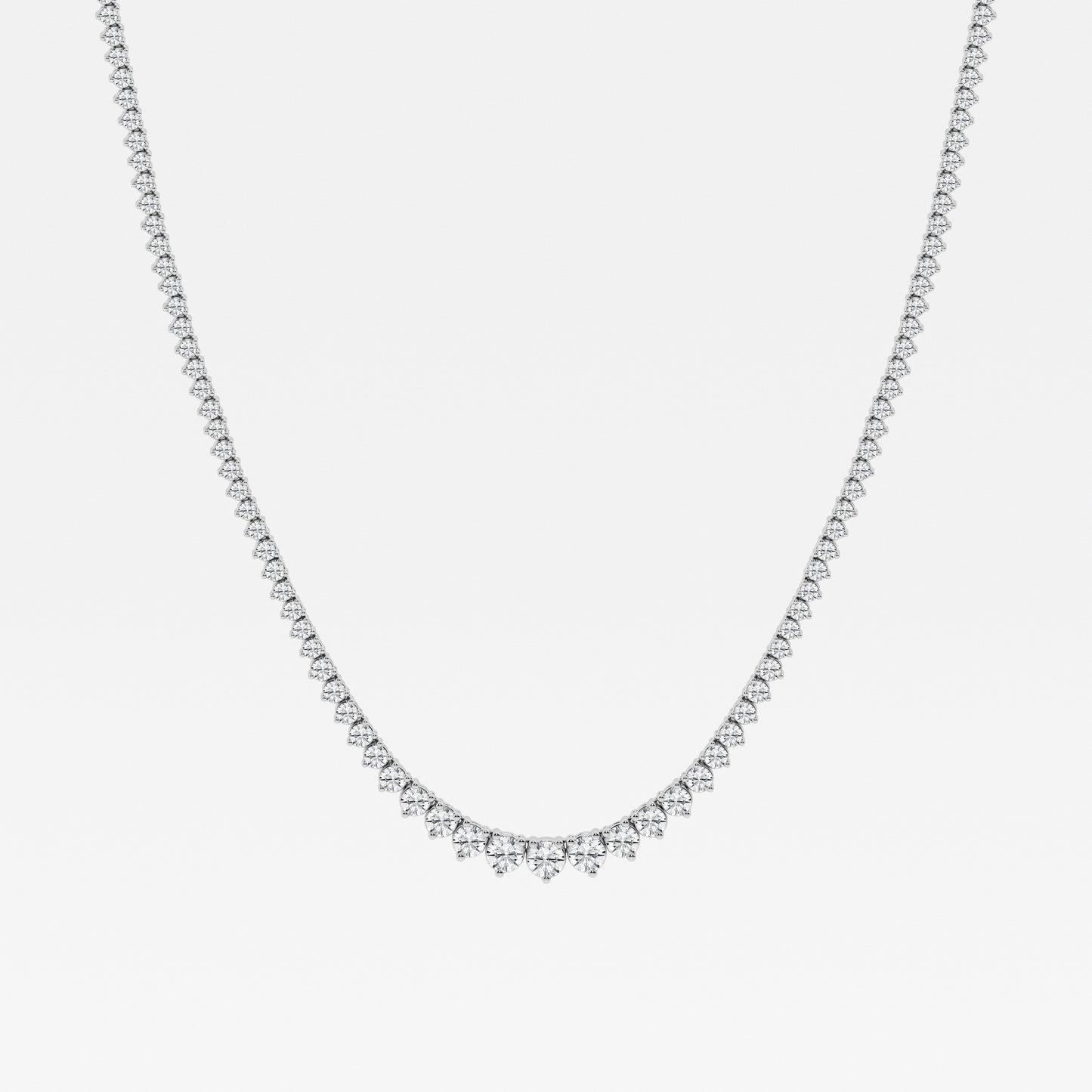 14K White Gold Lab Diamond Rivera Pendant Necklace