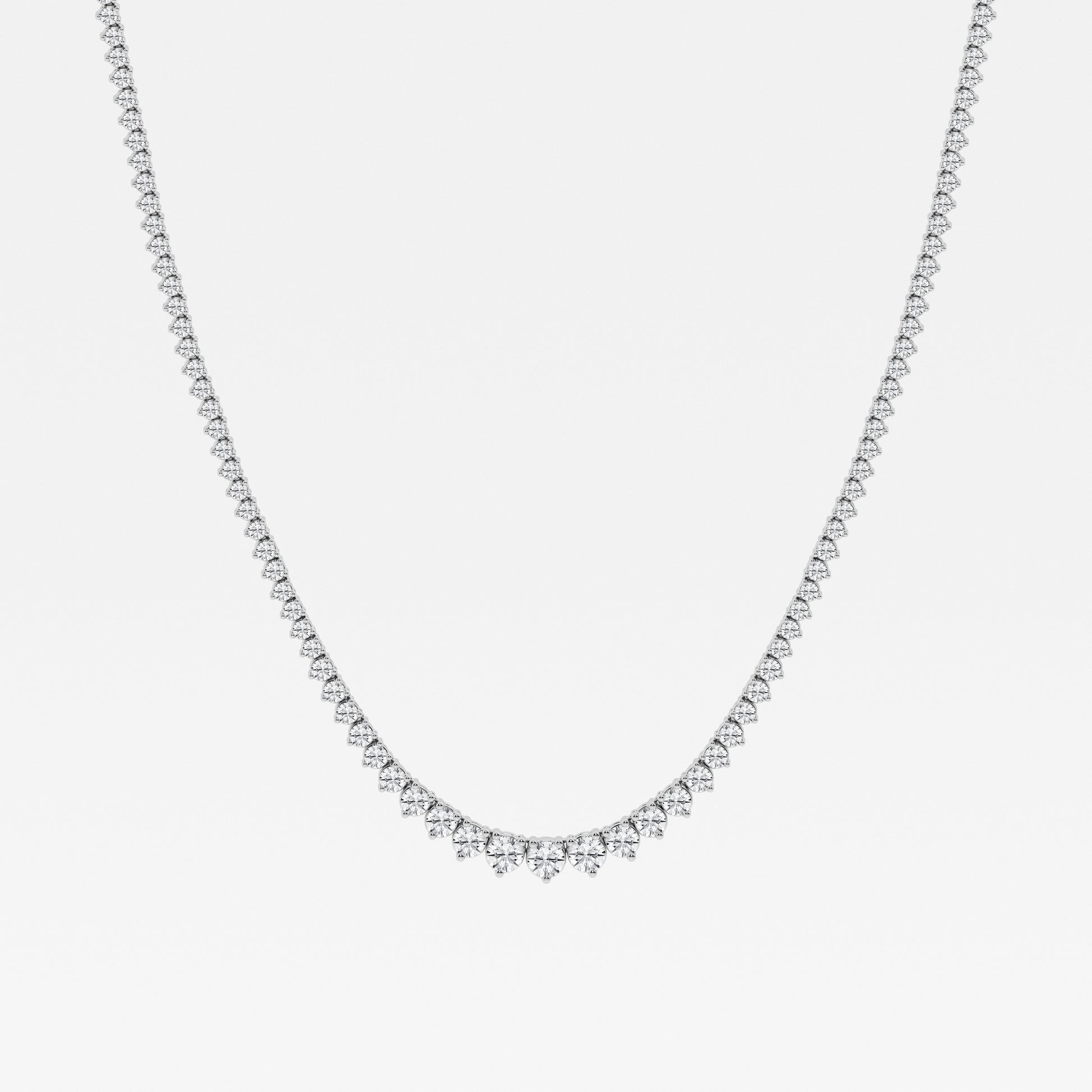 14K White Gold Lab Diamond Rivera Pendant Necklace
