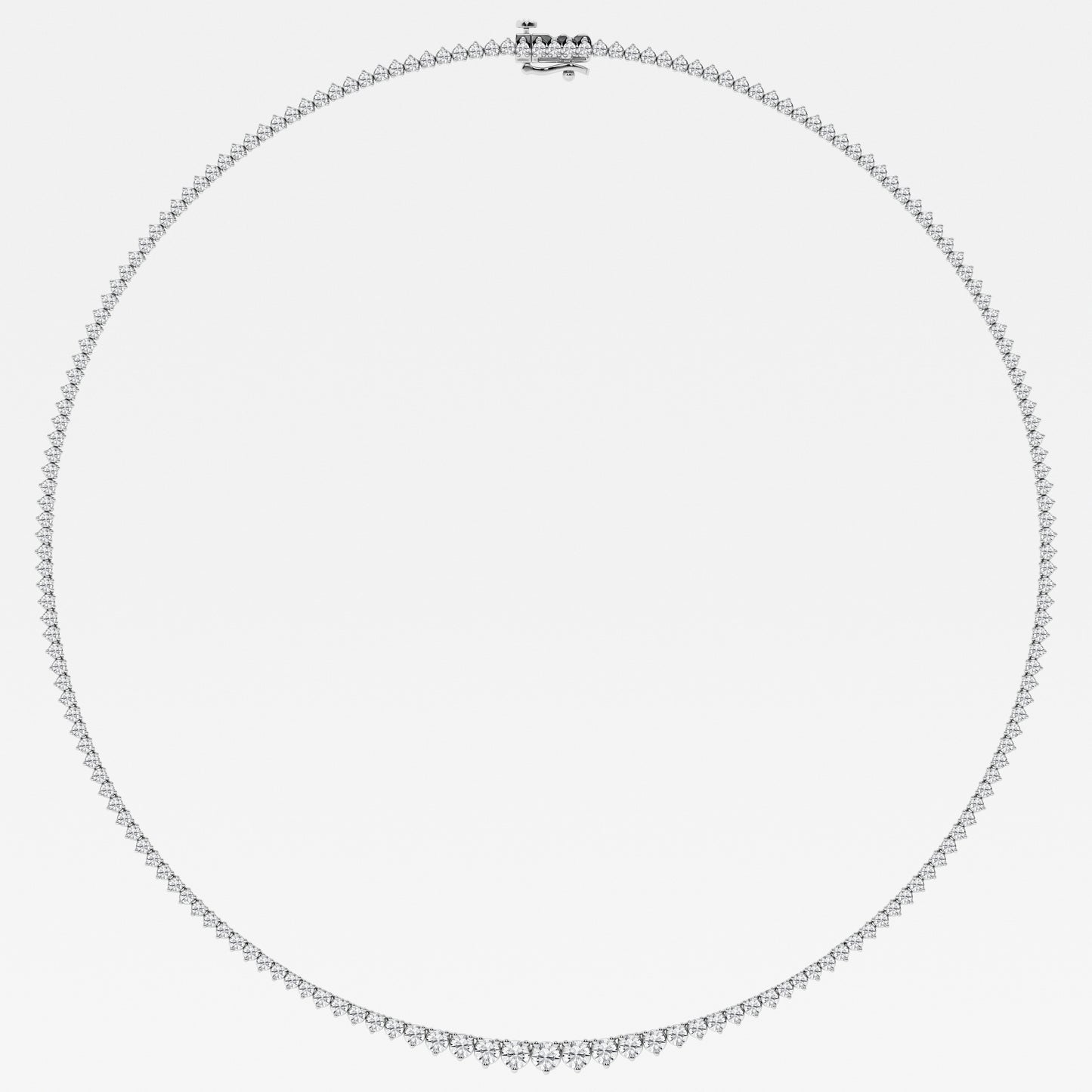 14K White Gold Lab Diamond Rivera Pendant Necklace