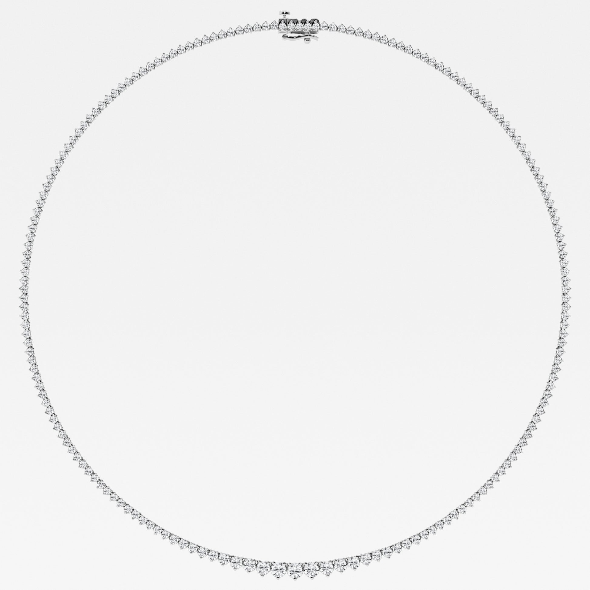 14K White Gold Lab Diamond Rivera Pendant Necklace