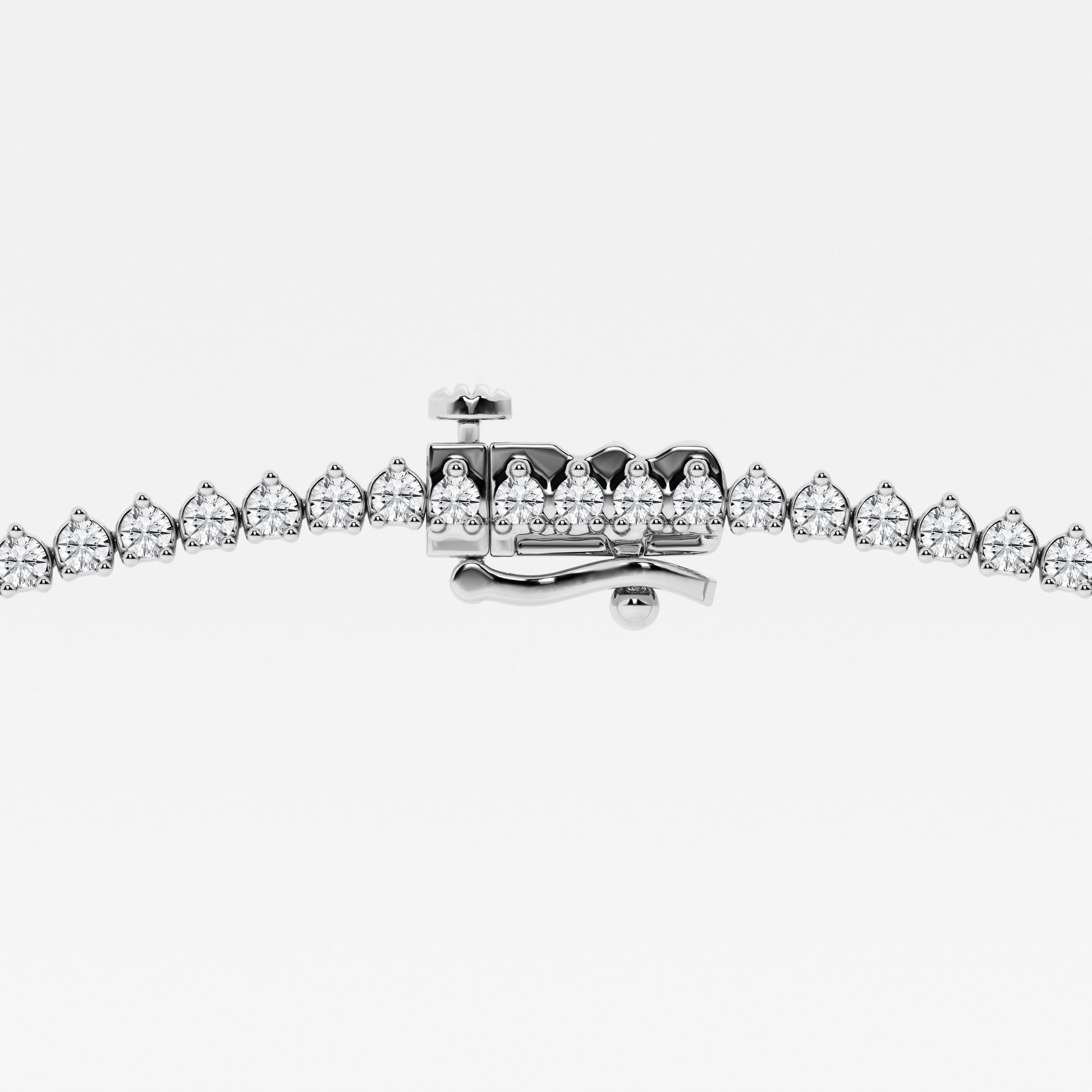 14K White Gold Lab Diamond Rivera Pendant Necklace