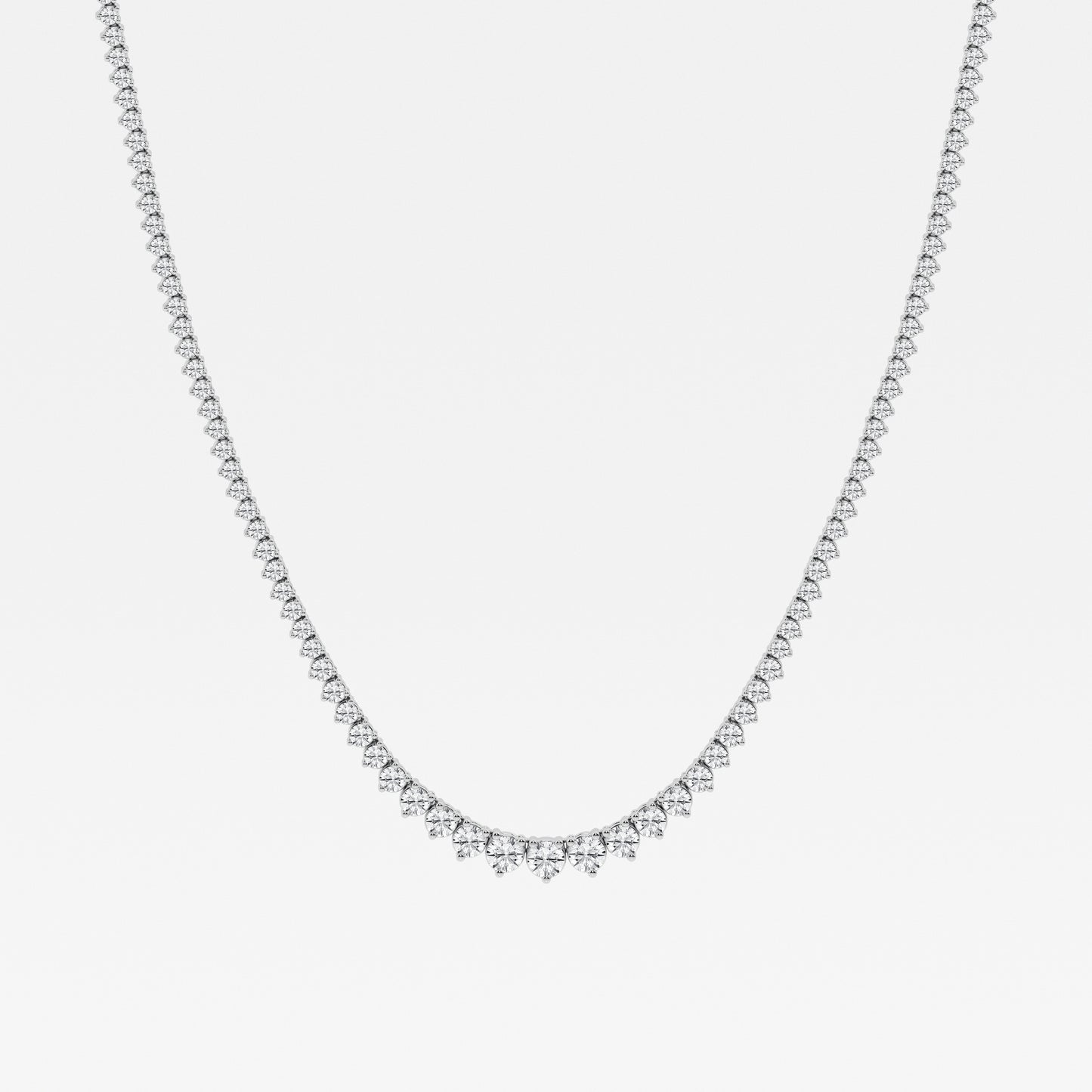 14K White Gold Lab Diamond Rivera Necklace Brilliance