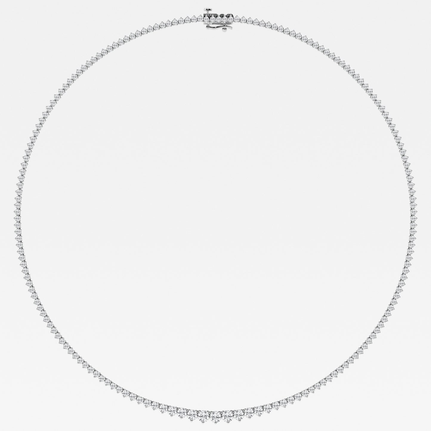 14K White Gold Lab Diamond Rivera Necklace Brilliance
